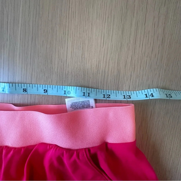 Adidas Women Neon Tennis skirt with shorts size Small 1002 - Picture 10 of 11